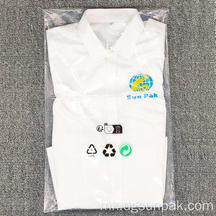 100% рециклирани LDPE Polybags Предупредувачки кеси против задушување